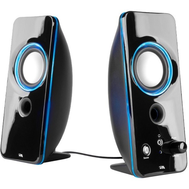 Cyber Acoustics CurveLight CA-SP29BT 2.0 Bluetooth Speaker System