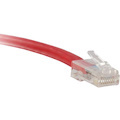 ENET Cat6 Red 40 Foot Non-Booted (No Boot) (UTP) High-Quality Network Patch Cable RJ45 to RJ45 - 40Ft