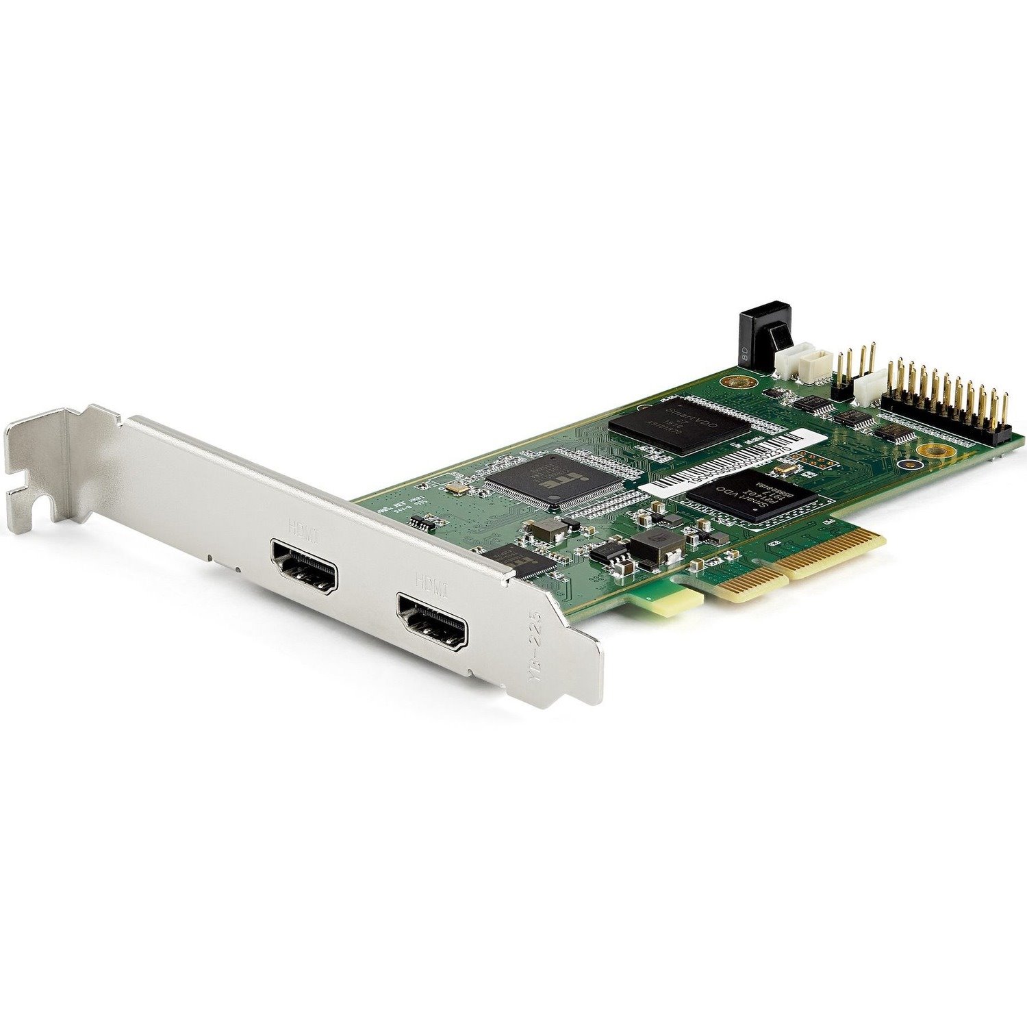 StarTech.com PCIe HDMI Capture Card, 4K 60Hz PCI Express HDMI 2.0 Capture Card w/ HDR10, PCIe x4 Video Recorder/Live Streaming for Desktop