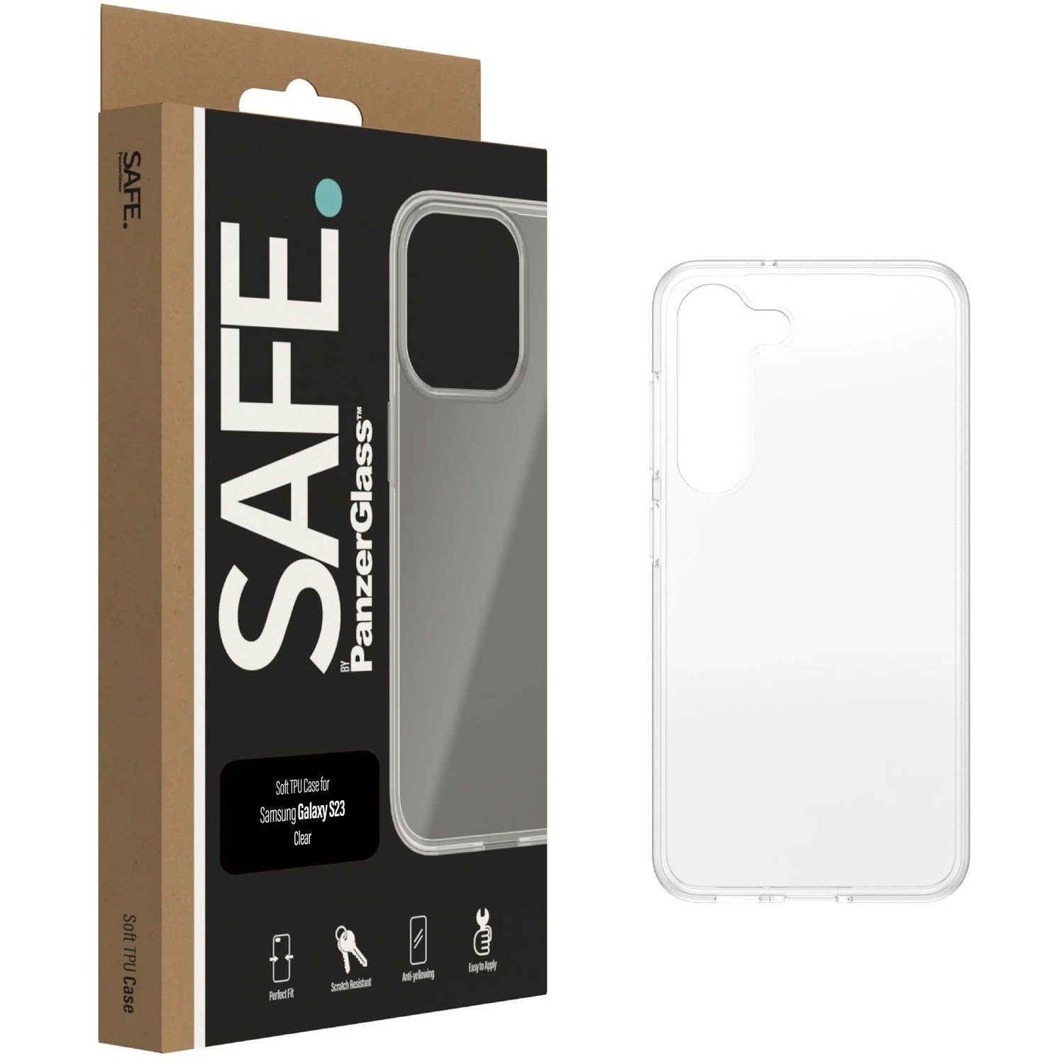 Safe Case for Samsung Galaxy S23 Smartphone - Transparent