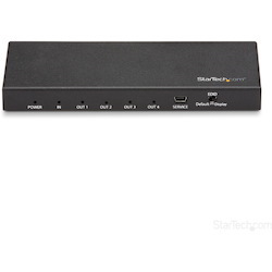 StarTech.com 4 Port HDMI Splitter - 4K 60Hz - 1x4 Way HDMI 2.0 Splitter - HDR - ST124HD218