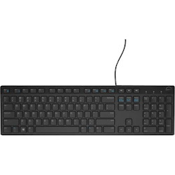 Dell KB216 Keyboard - Cable Connectivity - USB Interface - English (UK) - QWERTY Layout - Black