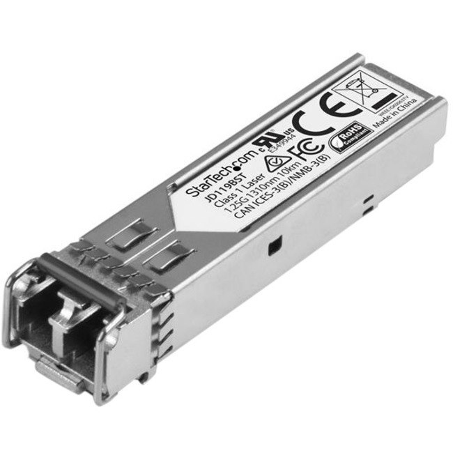 StarTech.com HPE JD119B Compatible SFP Module - 1000BASE-LX - 1GE Gigabit Ethernet SFP 1GbE Single Mode (SMF) Fiber Optic Transceiver 10km