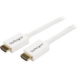 StarTech.com 10 ft CL3 Rated HDMI Cable w/ Ethernet, In Wall Rated HDMI Cable, 4K 30Hz UHD HDMI Cord, HDMI 1.4 Video/Display Cable, White