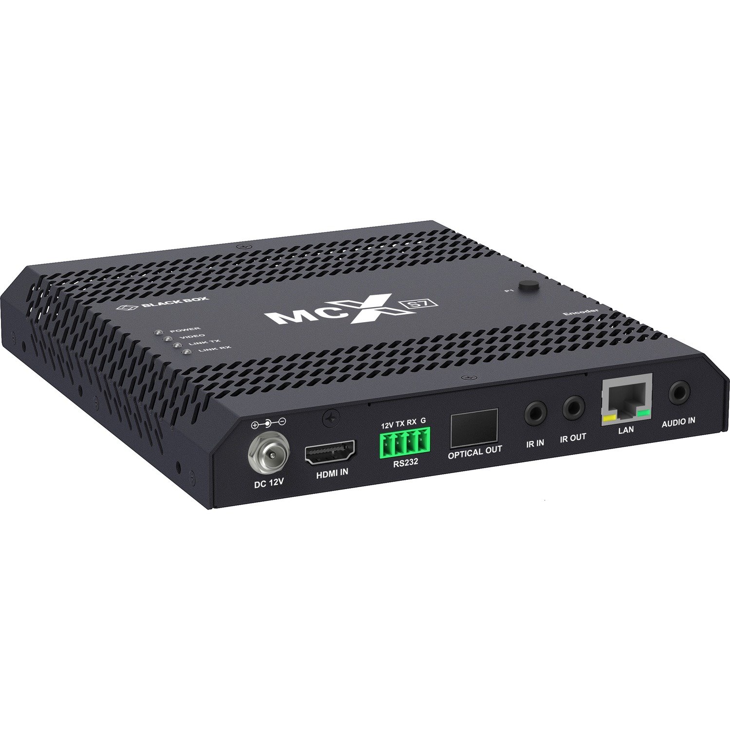 Black Box MCX S7 4K60 Network AV Encoder - HDCP 2.2, HDMI 2.0, 10-GbE Fiber