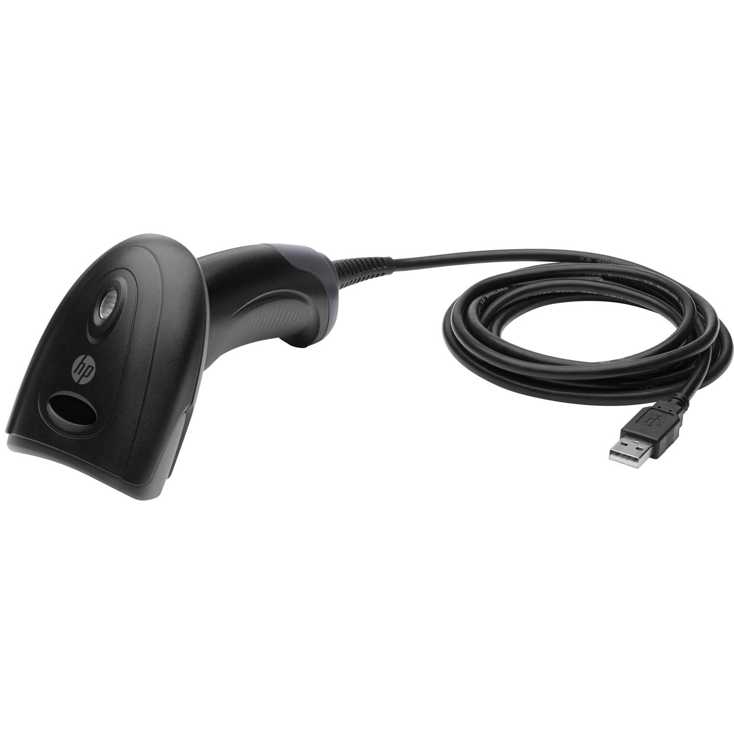 HP Value 4AK34AA Handheld Barcode Scanner - Cable Connectivity - Black - USB Cable Included