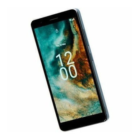 Nokia C02 32 GB Smartphone - 5.4" LCD FWVGA+ 720 x 1440 - Quad-core (4 Core) 1.40 GHz - 2 GB RAM - Android 12 (Go Edition) - 4G - Dark Cyan