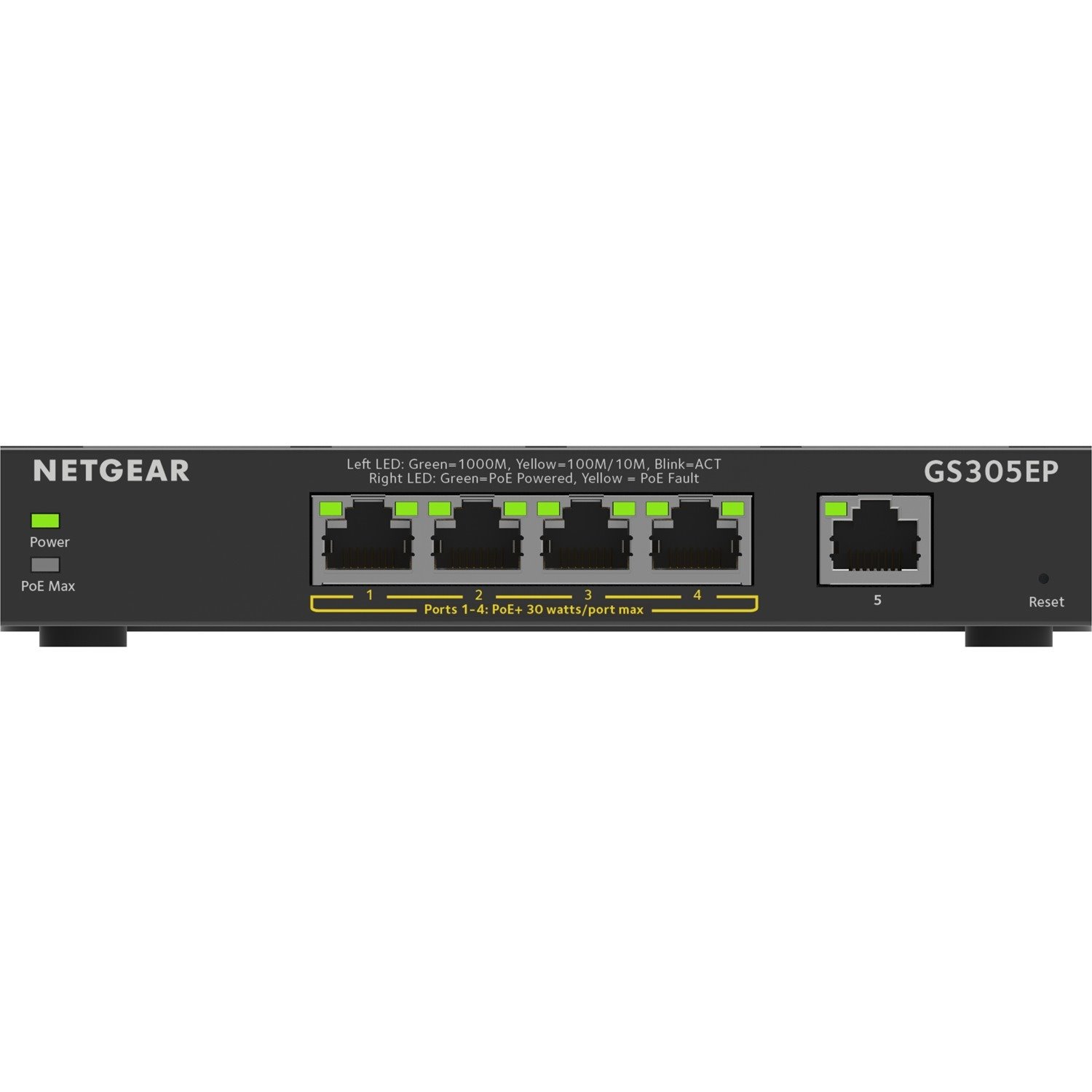 Netgear 300 GS305EP 5 Ports Ethernet Switch - Gigabit Ethernet - 10/100/1000Base-T