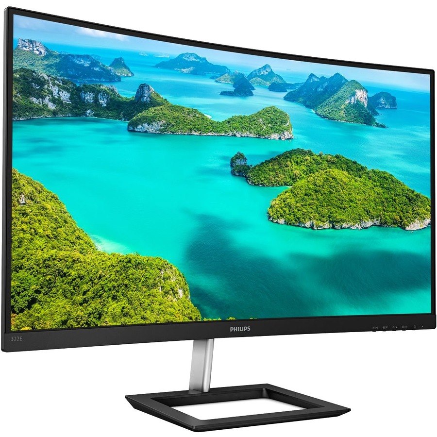 Philips 322E1C 32" Class Full HD Curved Screen Gaming LCD Monitor - 16:9 - Textured Black