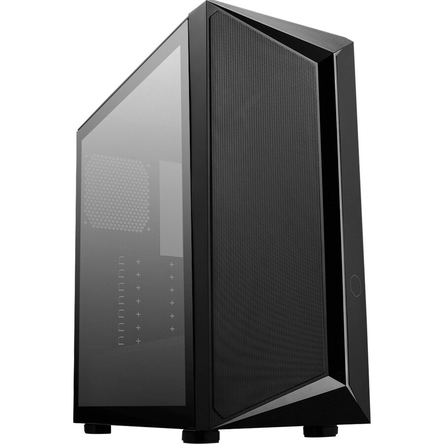 Cooler Master Computer Case - ATX, Mini ITX, Micro ATX Motherboard Supported - Mid-tower - Tempered Glass, Plastic, Steel - Black