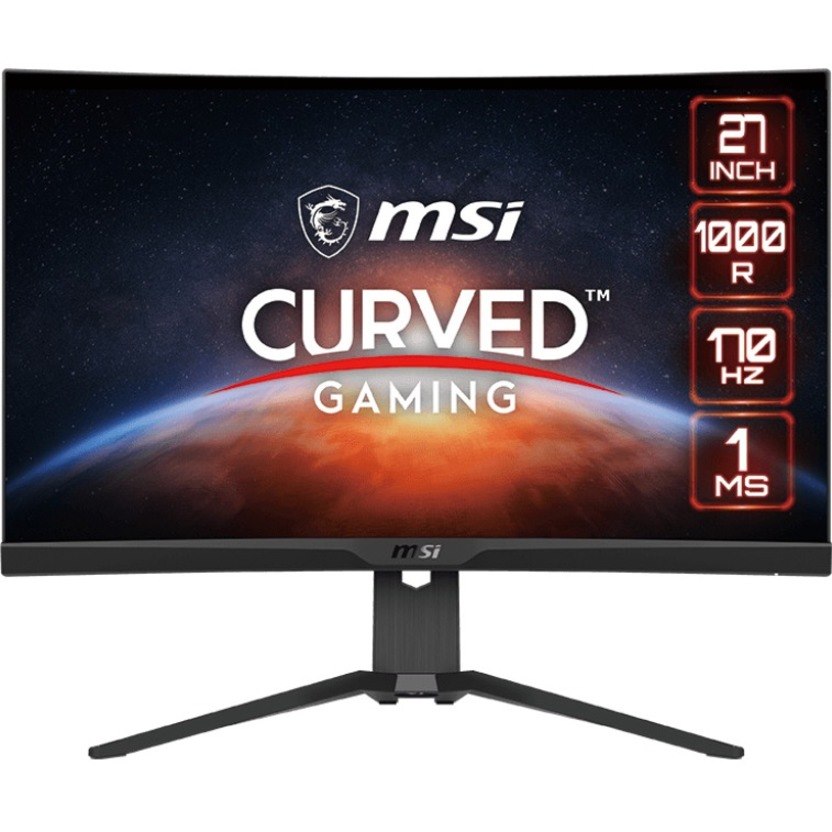 MSI G272CQP 27" Class WQHD Curved Screen Gaming LCD Monitor - 16:9 - Black