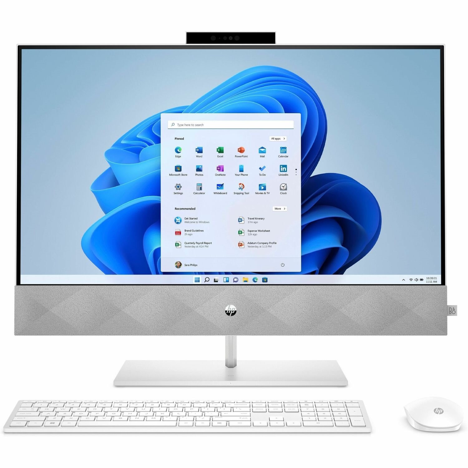 HP Pavilion 27-d0000 27-d0209 All-in-One Computer - Intel Core i5 10th Gen i5-10400T - 8 GB - 512 GB SSD - 27" Full HD Touchscreen - Desktop - Snowflake White - Refurbished