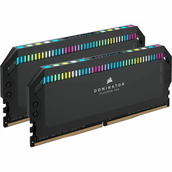 Corsair Dominator Platinum RGB 32GB (2x16GB) DDR5 DRAM 7200MHz C34 Memory Kit - Black