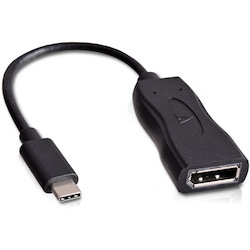 V7 USB-C male to Displayport Female Adapter Black