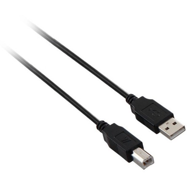 V7 USB A Male to USB B Male Cable USB 2.0 480 Mbps 5m/16.4ft Black