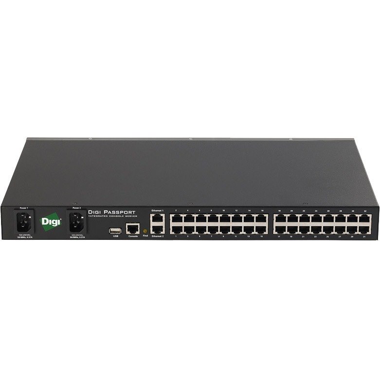 Digi Passport 32 Port Dual AC Power Integrated Console Server