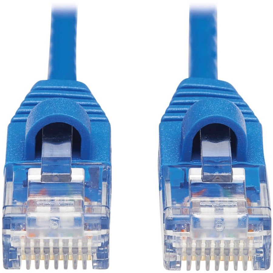 Eaton Tripp Lite Series Cat6a 10G Snagless Molded Slim UTP Ethernet Cable (RJ45 M/M), Blue, 25 ft. (7.62 m)