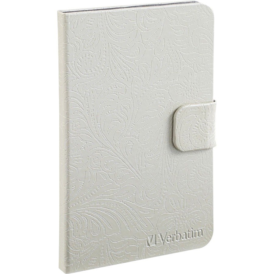 Verbatim Carrying Case (Folio) for 17.8 cm (7") Tablet - Pearl White