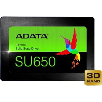 Adata Ultimate SU650 960 GB Solid State Drive - 2.5" Internal - SATA (SATA/600) - Black