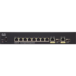 Cisco 350 SG350-10 10 Ports Manageable Ethernet Switch - Gigabit Ethernet - 10/100/1000Base-TX, 1000Base-X