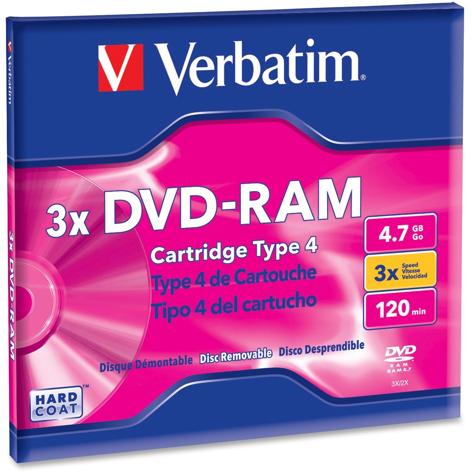 Verbatim DVD Rewritable Media - DVD-RAM - 3x - 4.70 GB