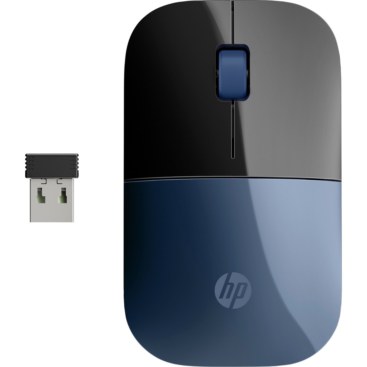 HP Z3700 Mouse - Radio Frequency - USB - Blue LED - Blue Lumiere