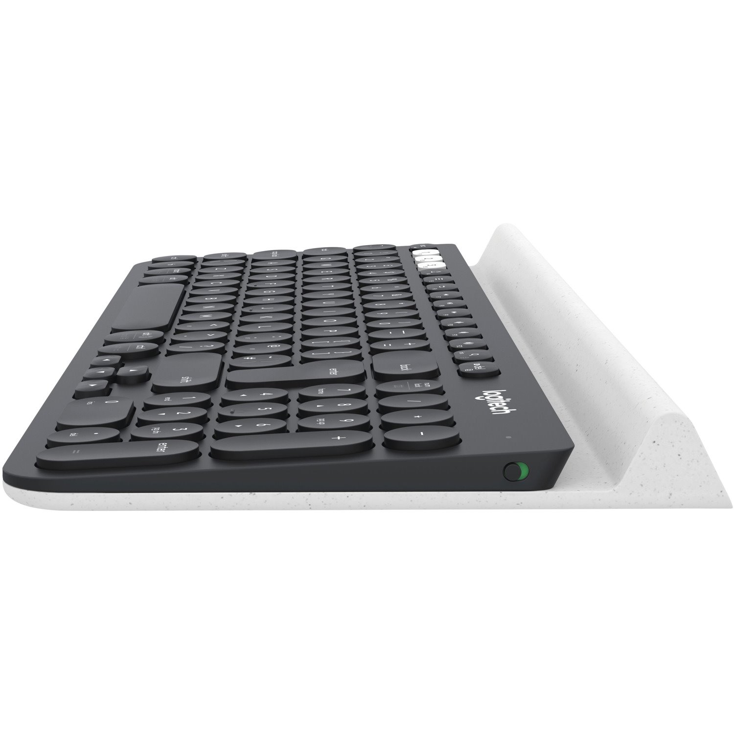 Logitech K780 Keyboard - Wireless Connectivity - USB Interface - Finnish, Norwegian, Danish, Swedish - Dark Grey