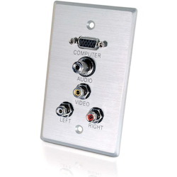 C2G 5 Socket Audio/Video Faceplate