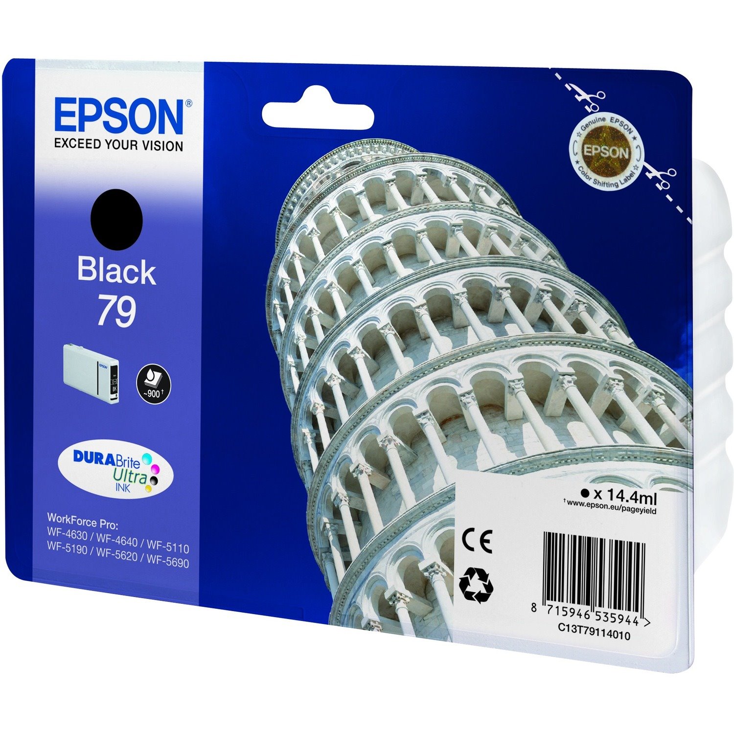 Epson DURABrite 79 Original Inkjet Ink Cartridge - Black - 1 Pack