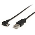 StarTech.com 3 ft Mini USB Cable - A to Right Angle Mini B