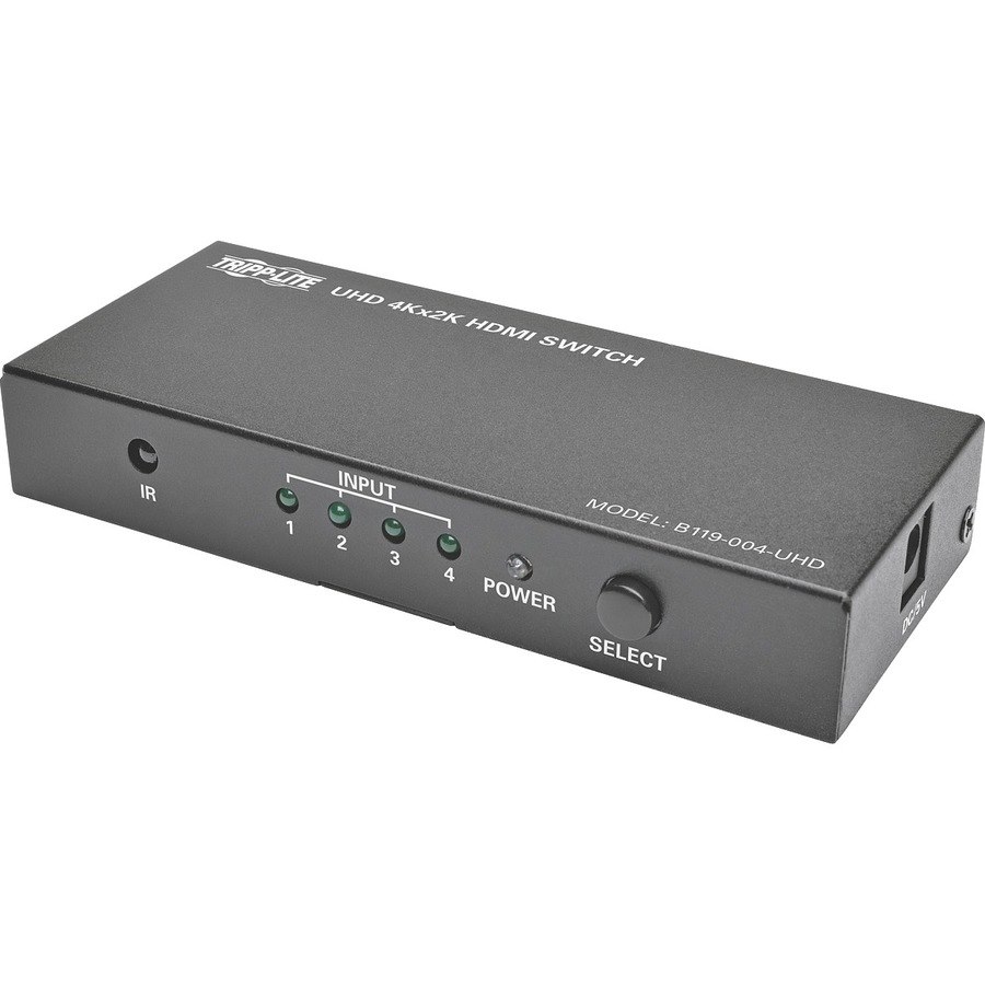 Tripp Lite 4-Port HDMI Switch for Video & Audio 4K x 2K UHD 60 Hz w Remote