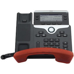 zCover gloveOne&reg; HealthCare Grade Silicone Desktop Phone Handset Cover for Cisco Unified IP Phone 7841G/7821G, RED