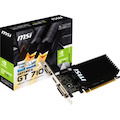 MSI NVIDIA GeForce GT 710 Graphic Card - 1 GB DDR3 SDRAM - Low-profile