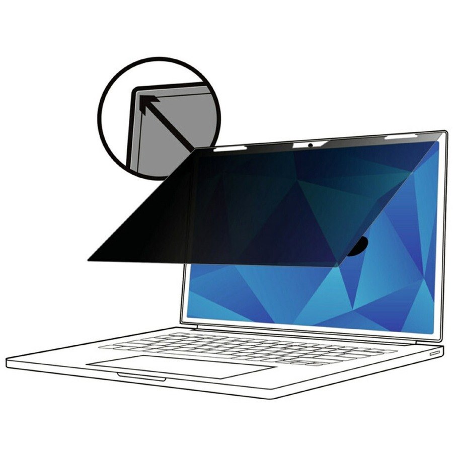 3M&trade; Touch Privacy Filter for 13in Full Screen Laptop, 3:2, PF130C3E