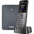 Yealink W73P IP Phone - Cordless - Corded - DECT - Wall Mountable, Desktop - Space Gray