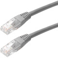 4XEM 6FT Cat5e Molded RJ45 UTP Network Patch Cable (Gray)
