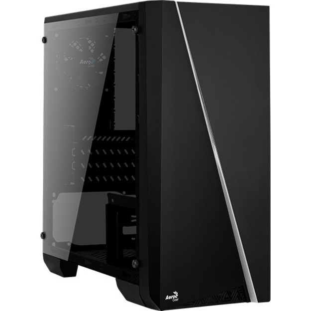 AeroCool Cylon Mini Computer Case - Micro ATX, Mini ITX Motherboard Supported - Mid-tower - Steel, Acrylic - Black