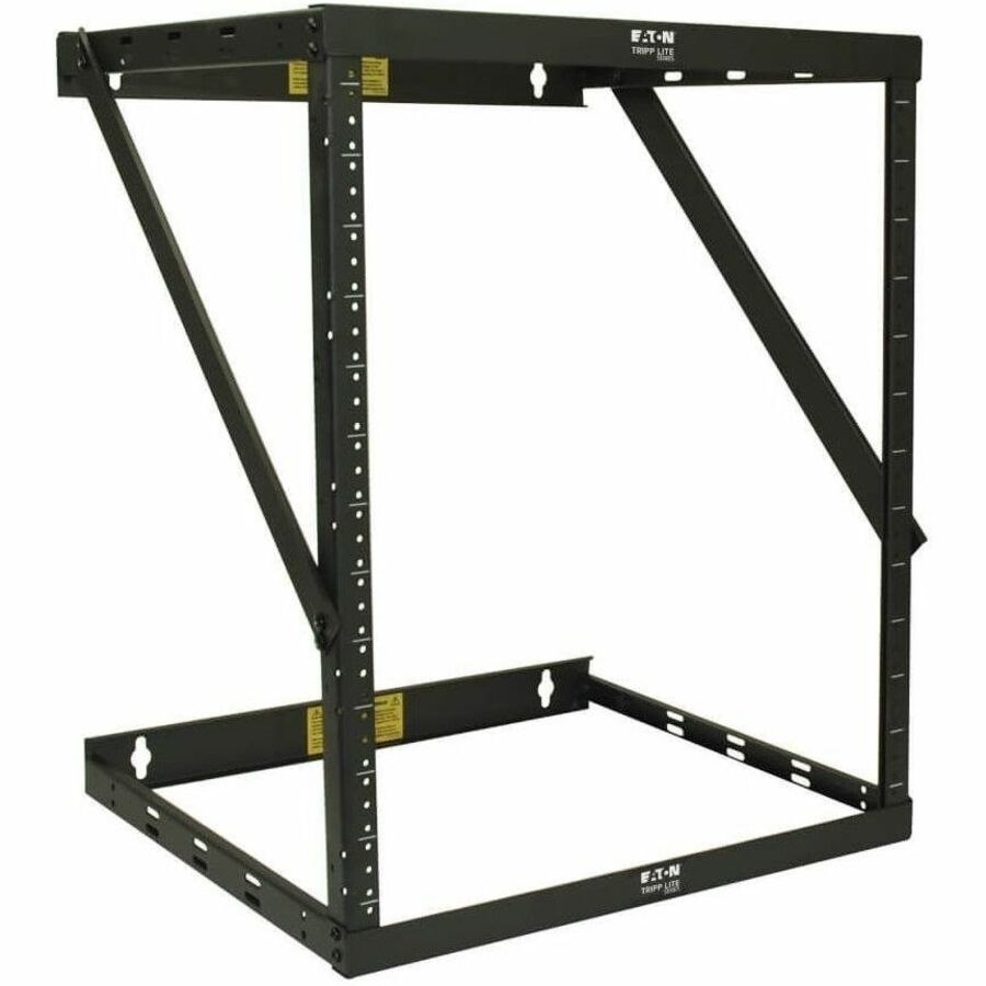 Eaton Tripp Lite Series SmartRack 12U Heavy-Duty Flat-Pack Low-Profile Switch-Depth Wall-Mount 2-Post Open Frame Rack