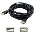 AddOn 5-Pack of 6ft USB 2.0 (A) Male to Female Black Cables