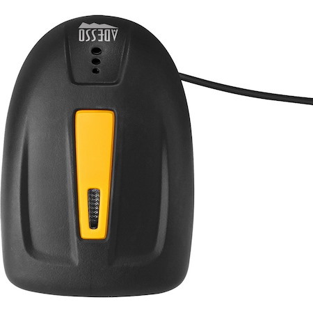 Adesso NuScan 2400U Industrial, Warehouse, Hospitality Handheld Barcode Scanner - Cable Connectivity - Yellow
