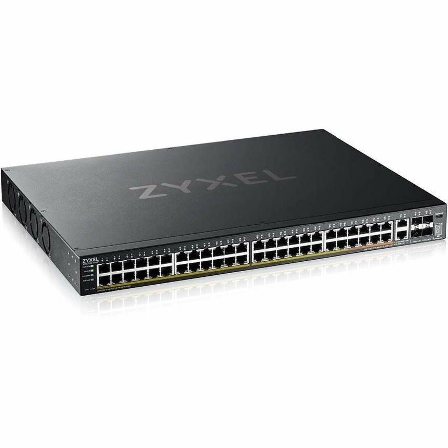 ZYXEL XGS2220 XGS2220-54HP 50 Ports Manageable Layer 3 Switch - Gigabit Ethernet, 10 Gigabit Ethernet - 100/1000Base-T, 10GBase-X, 10GBase-T