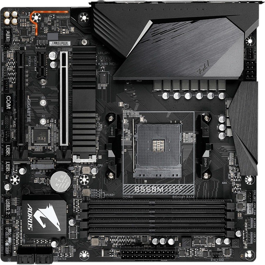 Aorus Ultra Durable B550M AORUS PRO-P Desktop Motherboard - AMD B550 Chipset - Socket AM4 - Micro ATX