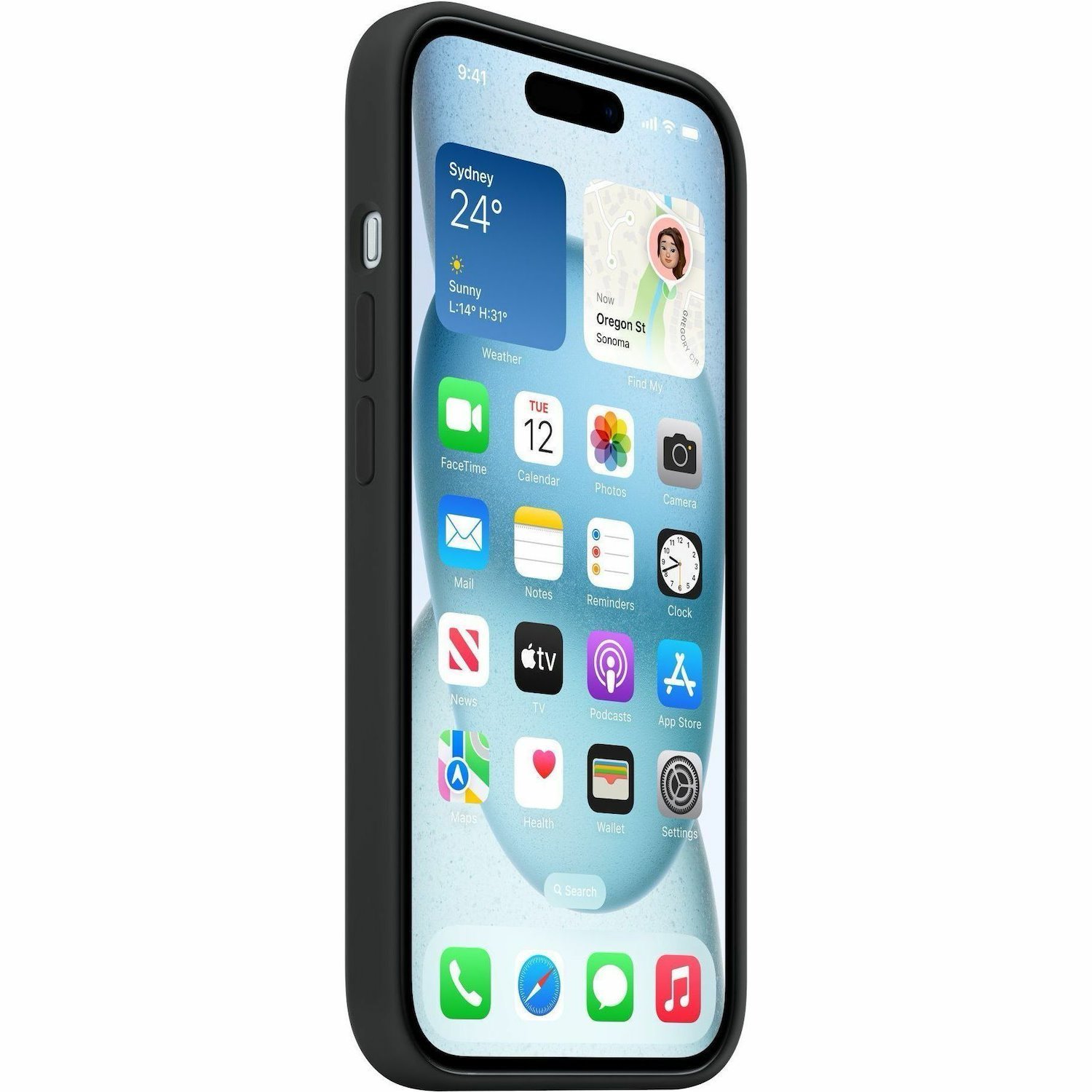 Apple Case for Apple iPhone 15 Smartphone - Black