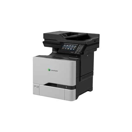 Lexmark CX725dhe Laser Multifunction Printer-Color-Copier/Fax/Scanner-50 ppm Mono/50 ppm Color Print-1200x1200 Print-Automatic Duplex Print-150000 Pages Monthly-650 sheets Input-Color Scanner-600 Optical Scan-Color Fax-Gigabit Ethernet