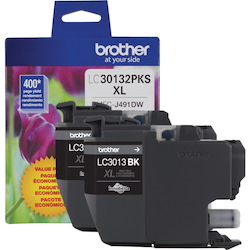Brother LC30132PKS Original High Yield Inkjet Ink Cartridge - Black - 2 / Pack