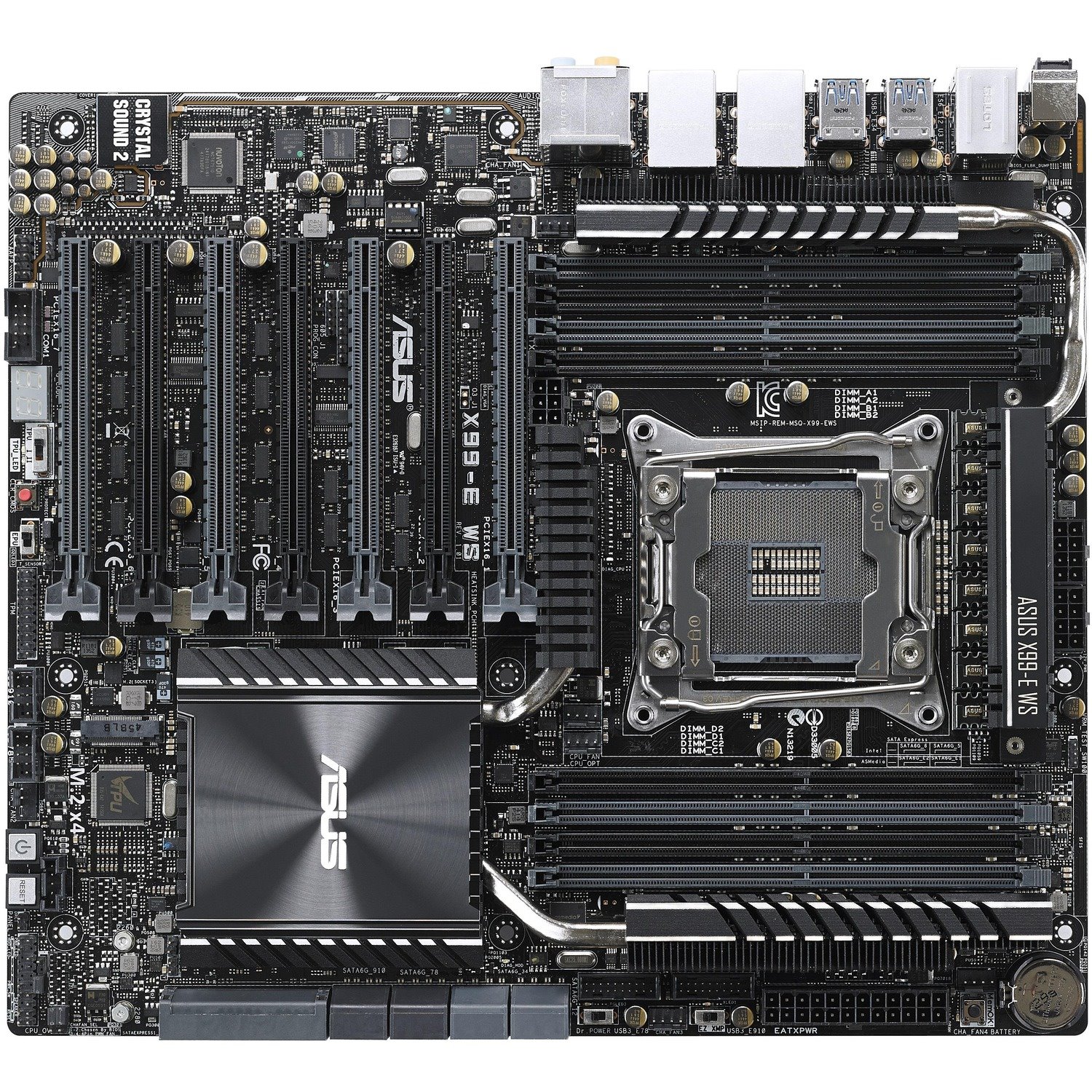 Asus X99-E WS/USB 3.1 Workstation Motherboard - Intel X99 Chipset - Socket LGA 2011-v3 - SSI CEB