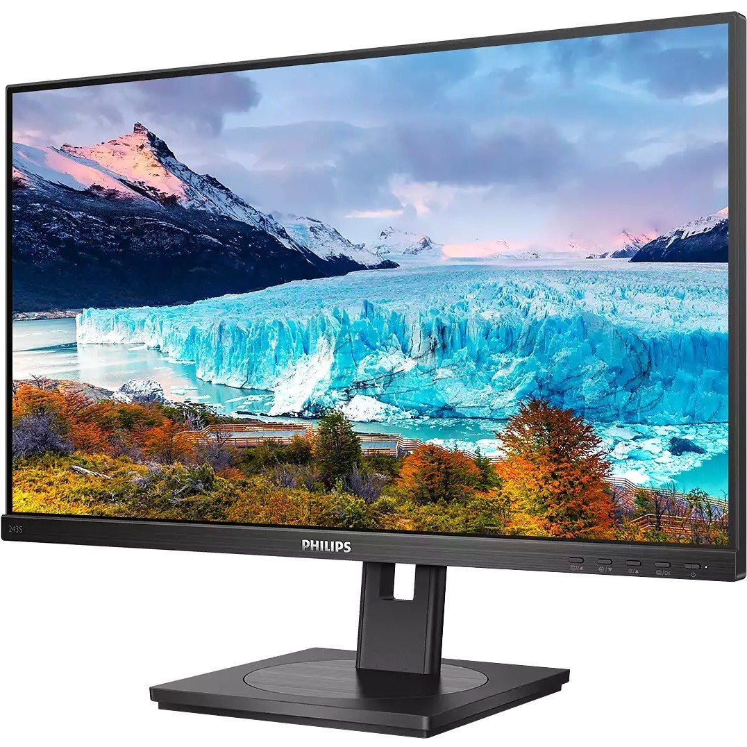 Philips 243S1 24" Class Full HD LCD Monitor - 16:9 - Textured Black