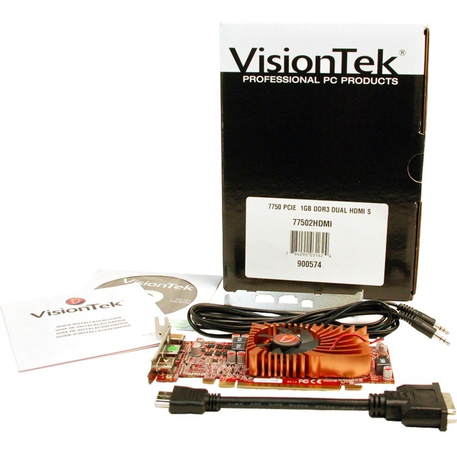 VisionTek Radeon 7750 SFF 1GB DDR3 3M (2x HDMI, miniDP)