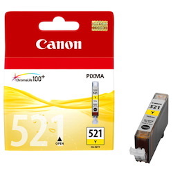 Canon CLI-521Y Original Inkjet Ink Cartridge - Yellow - 1 Pack