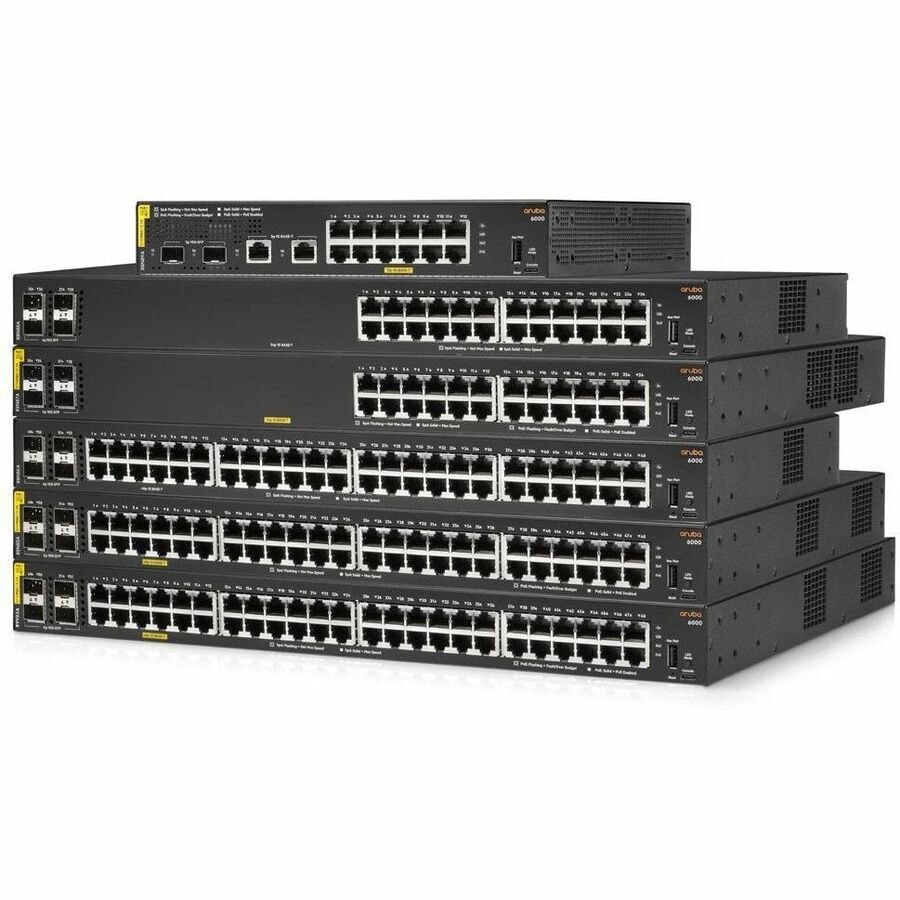 HPE Aruba Networking CX 6000 12G Class4 PoE 2G/2SFP 139W Switch